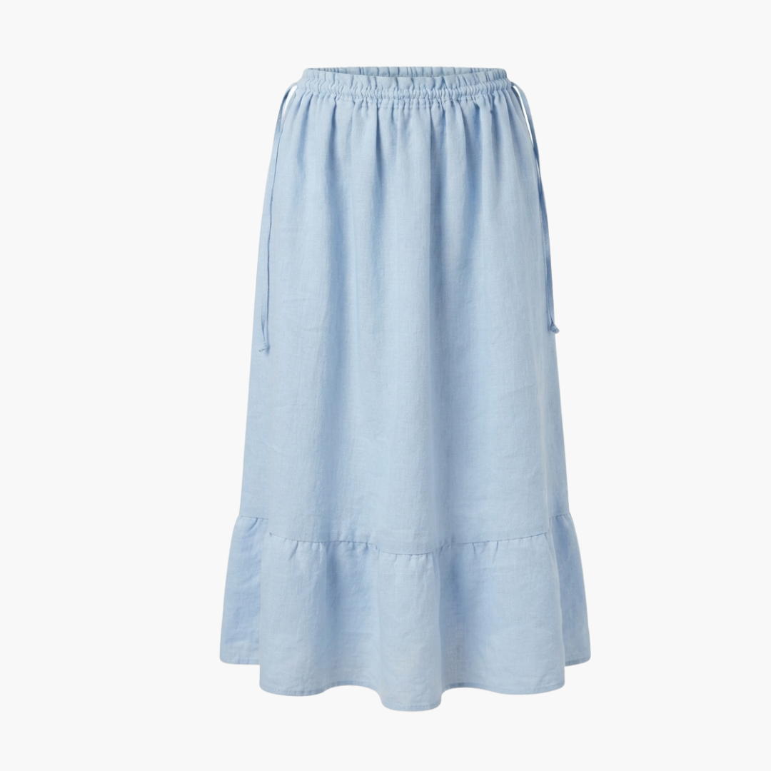 Ruffle Midi Skirt