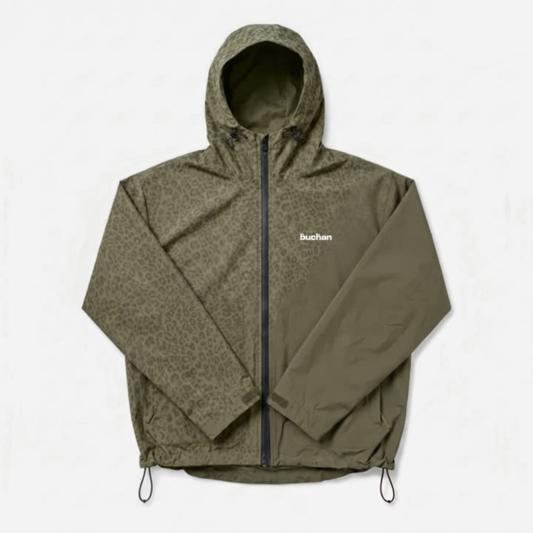 Water Reactive Cheetah Rain Jacket