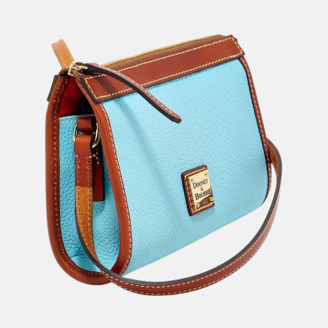 Pebble Leather East/West Crossbody