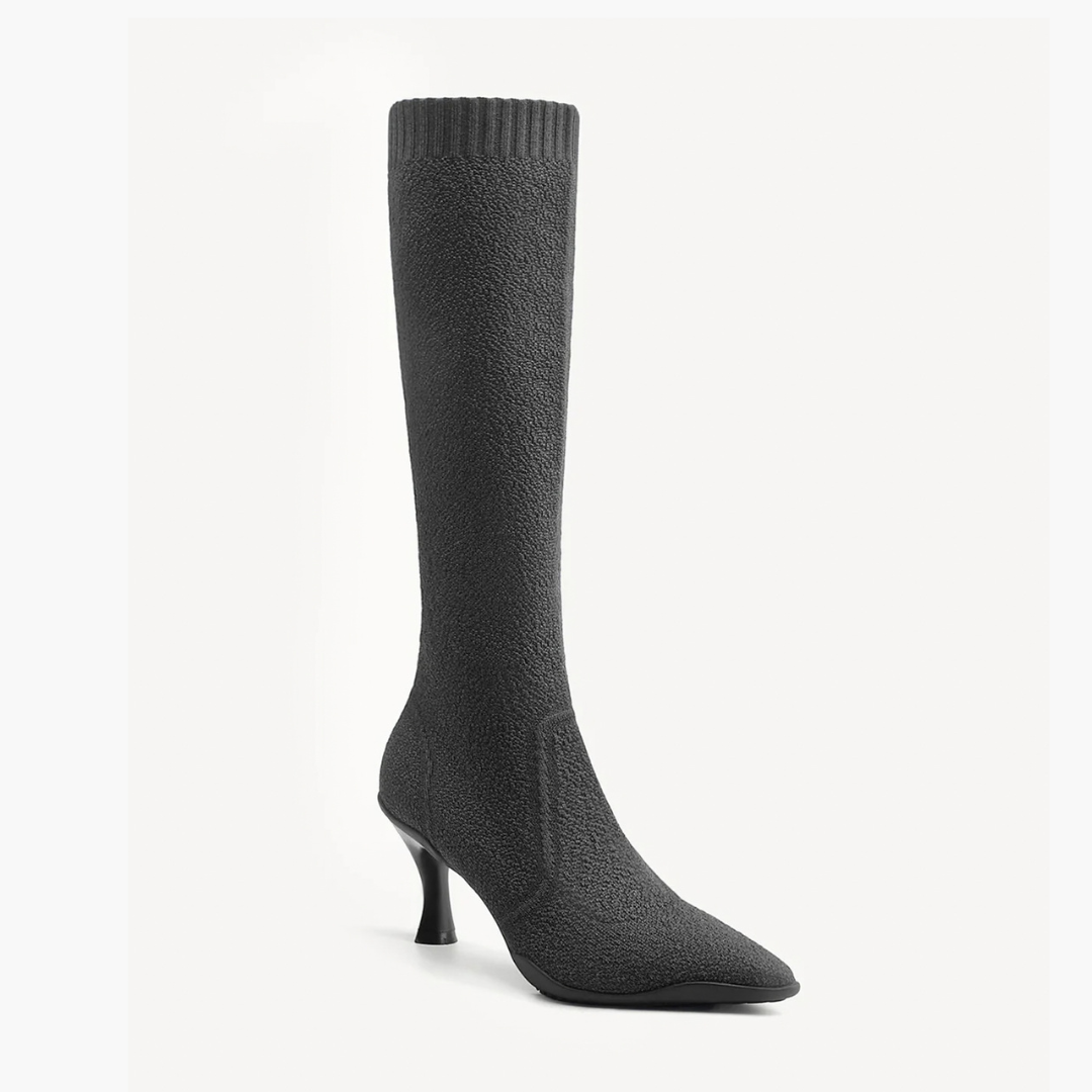 Women's Pointed Toe Heeled High Boot