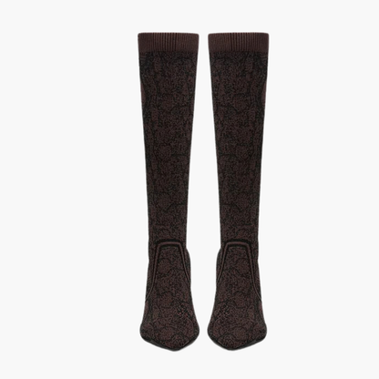 Women's Pointed Toe Heeled High Boot