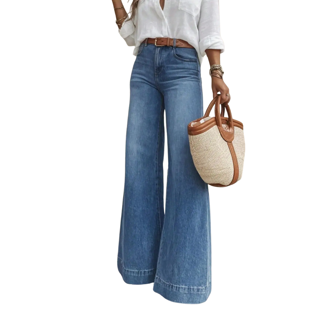 Women's Loose High-Waisted Slimming Effect Jeans