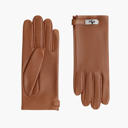 Classic Leather Buckle Gloves