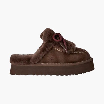Women's Fluff-Laced Platform Clog