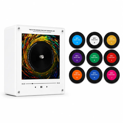 Custom Rotating NFC Music Box Fridge Magnet