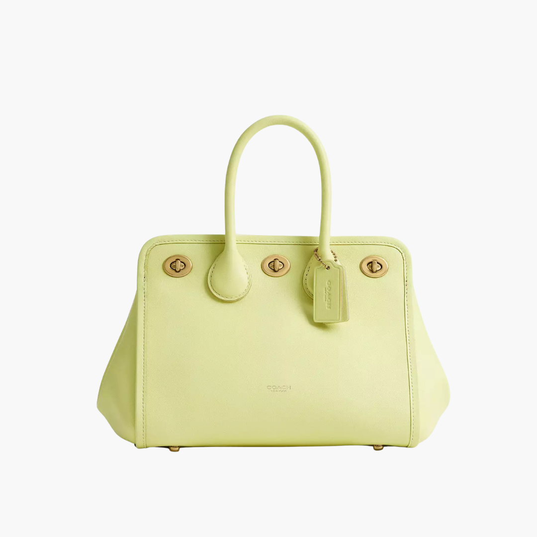 Structured Leather Tote Bag