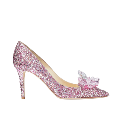 Cinderella Crystal Pointed Toe Heels