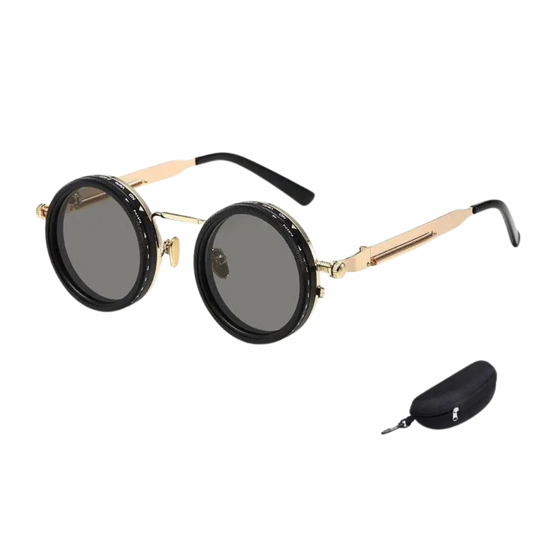 Polarized Retro Round Sunglasses for Men