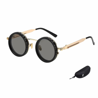 Polarized Retro Round Sunglasses for Men