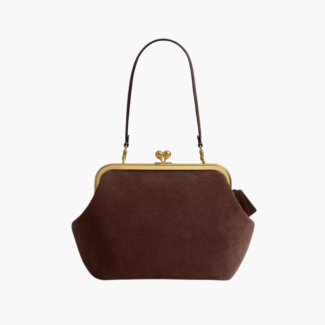 Classic Kisslock Top Handle Carryall Bag 27