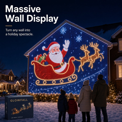 Christmas LED House Net & Smart Outdoor Wall Curtain Light