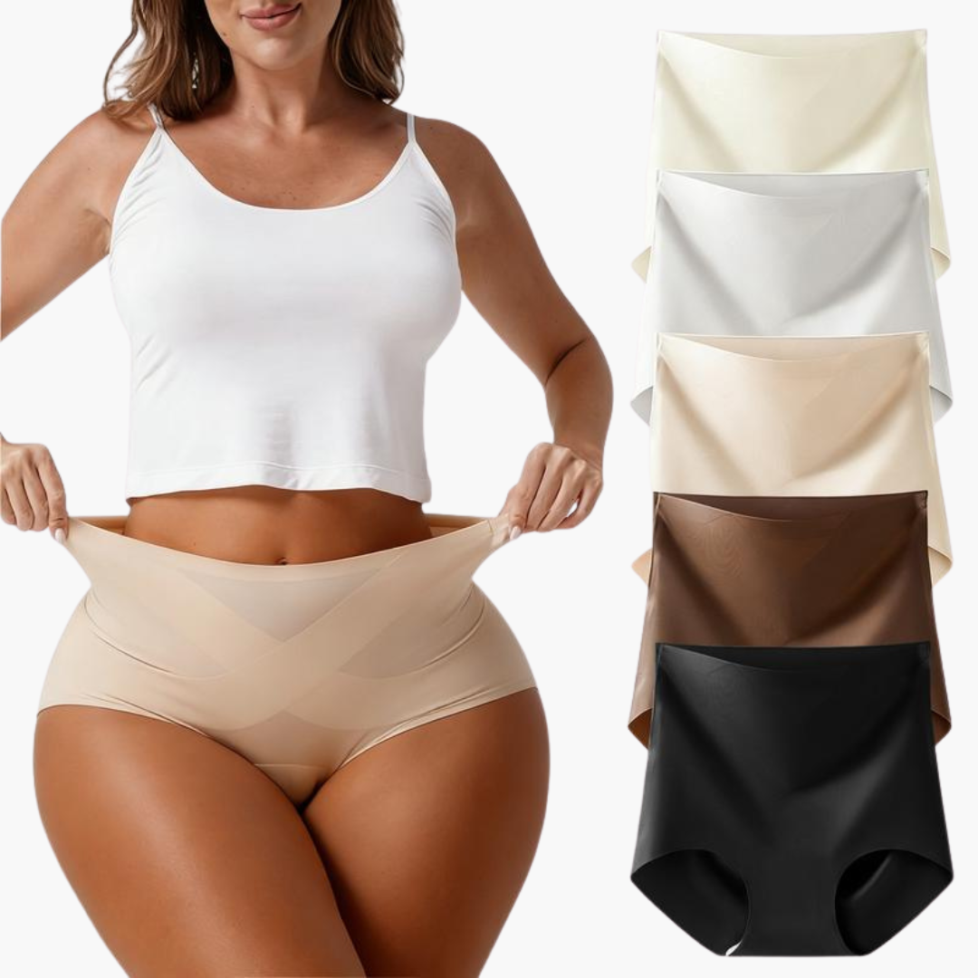 Women's Classic Panties, 5-Pack Seamless High Waist Essential Underwear