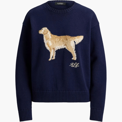 Women's Cotton Dog Sweater