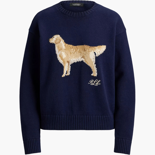 Women's Cotton Dog Sweater