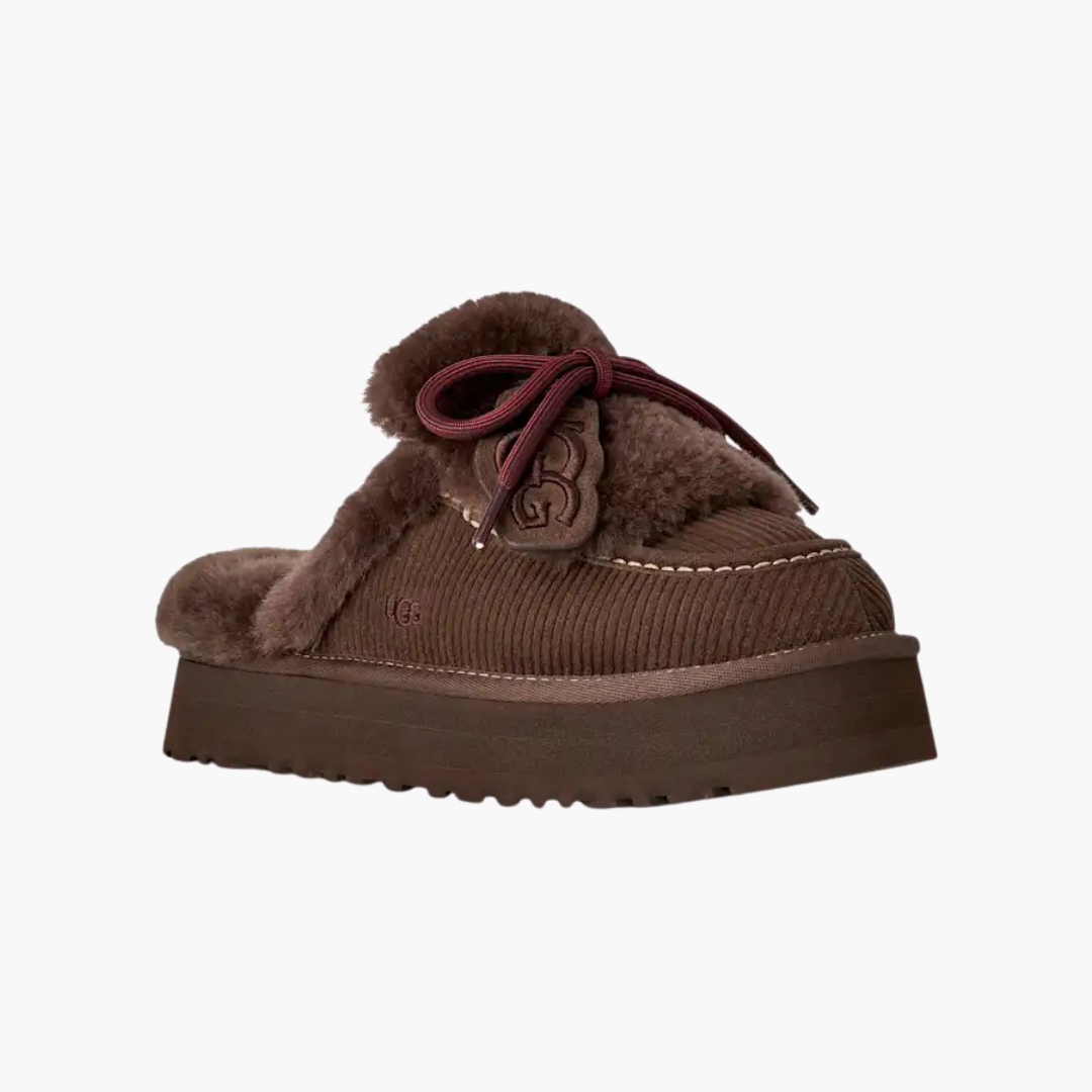 Women's Fluff-Laced Platform Clog