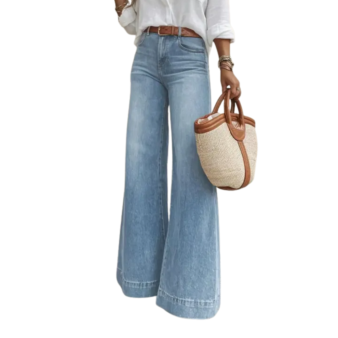 Women's Loose High-Waisted Slimming Effect Jeans