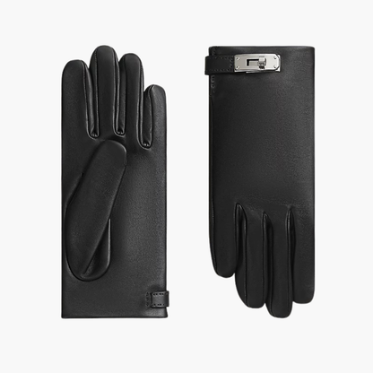 Classic Leather Buckle Gloves