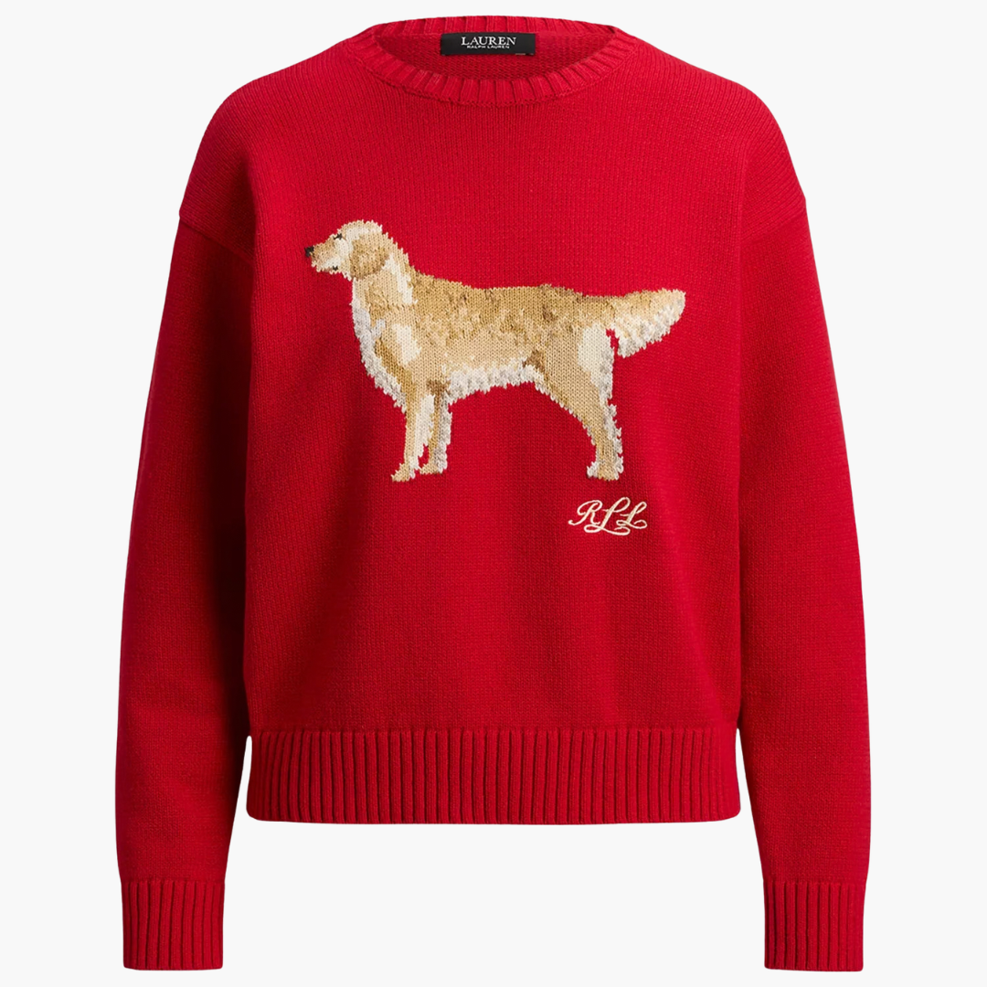 Women's Cotton Dog Sweater