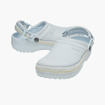 Classic Stitched Suede Clogs