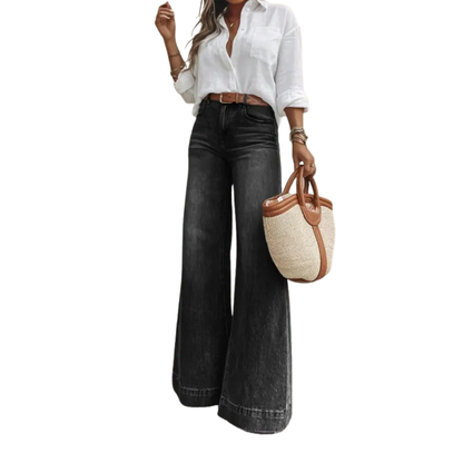 Women's Loose High-Waisted Slimming Effect Jeans