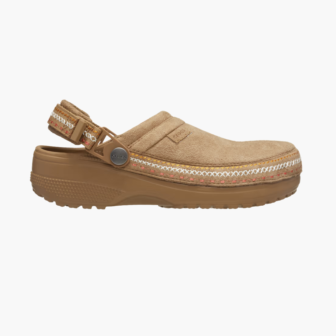 Classic Stitched Suede Clogs