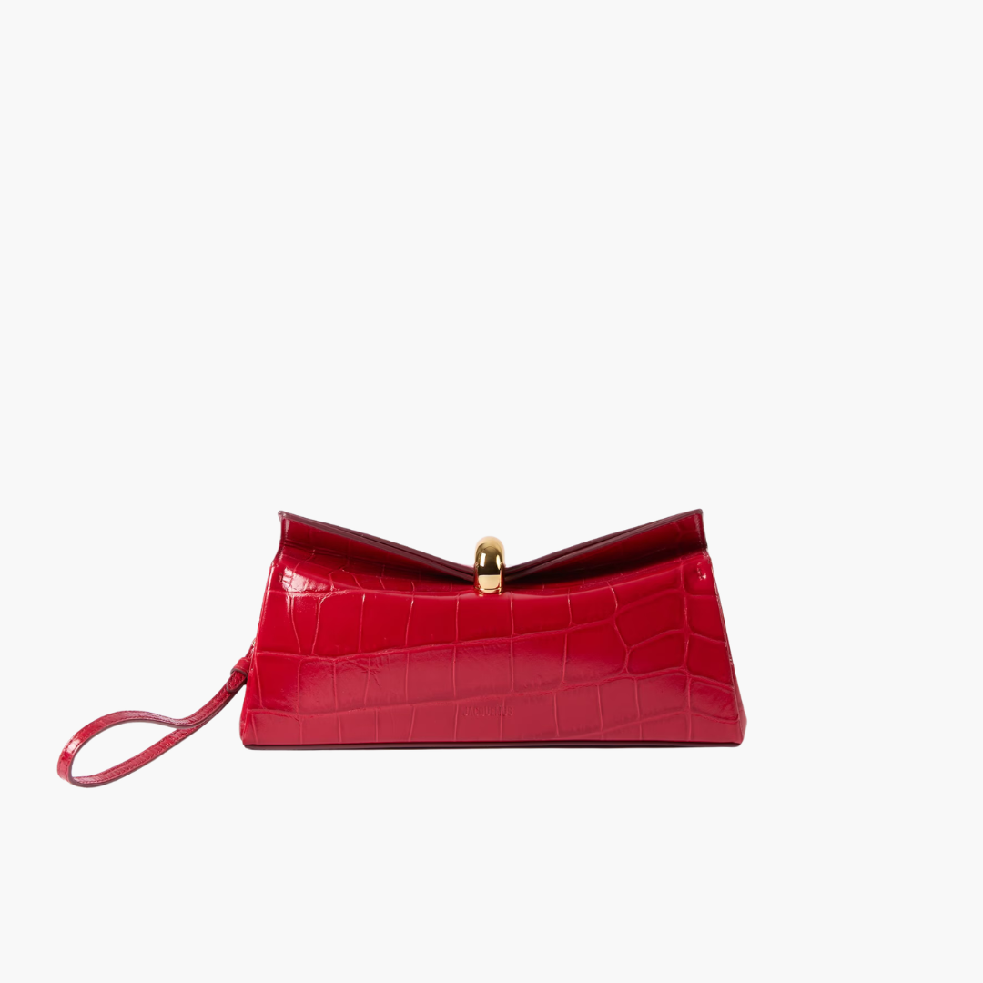 Structured Foldover Wristlet Clutch