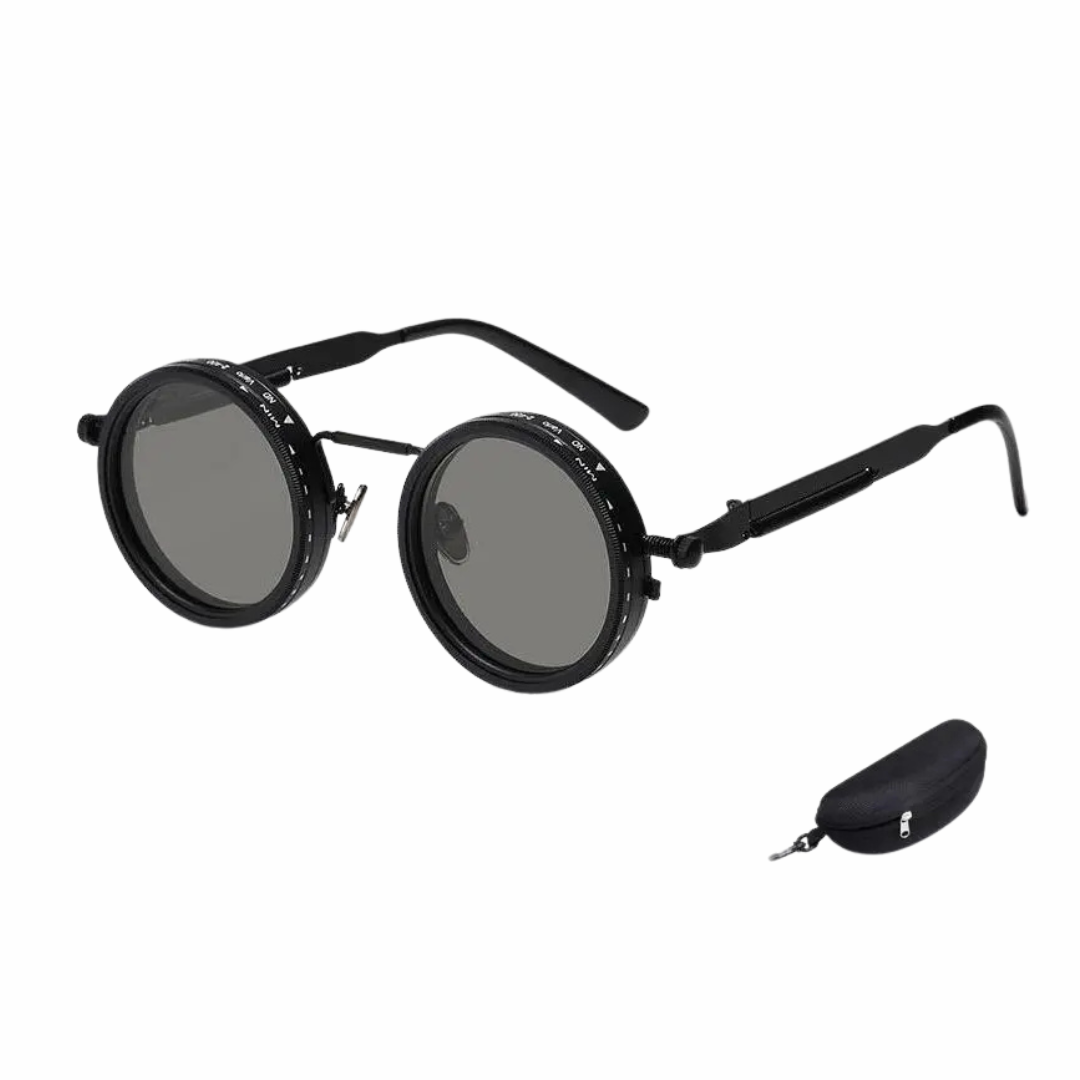 Polarized Retro Round Sunglasses for Men