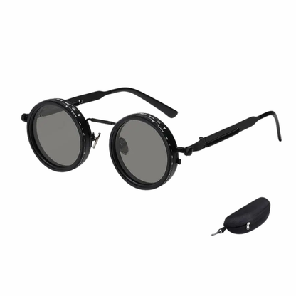 Polarized Retro Round Sunglasses for Men