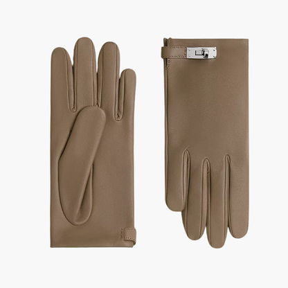 Classic Leather Buckle Gloves