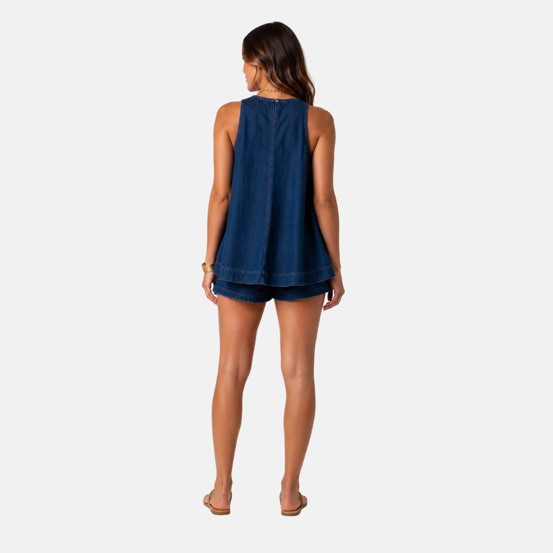 Two-Piece Denim Set
