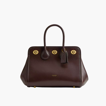 Structured Leather Tote Bag