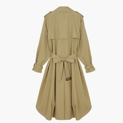Women's Soft-Drape Long Trench Coat