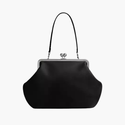 Classic Kisslock Top Handle Carryall Bag