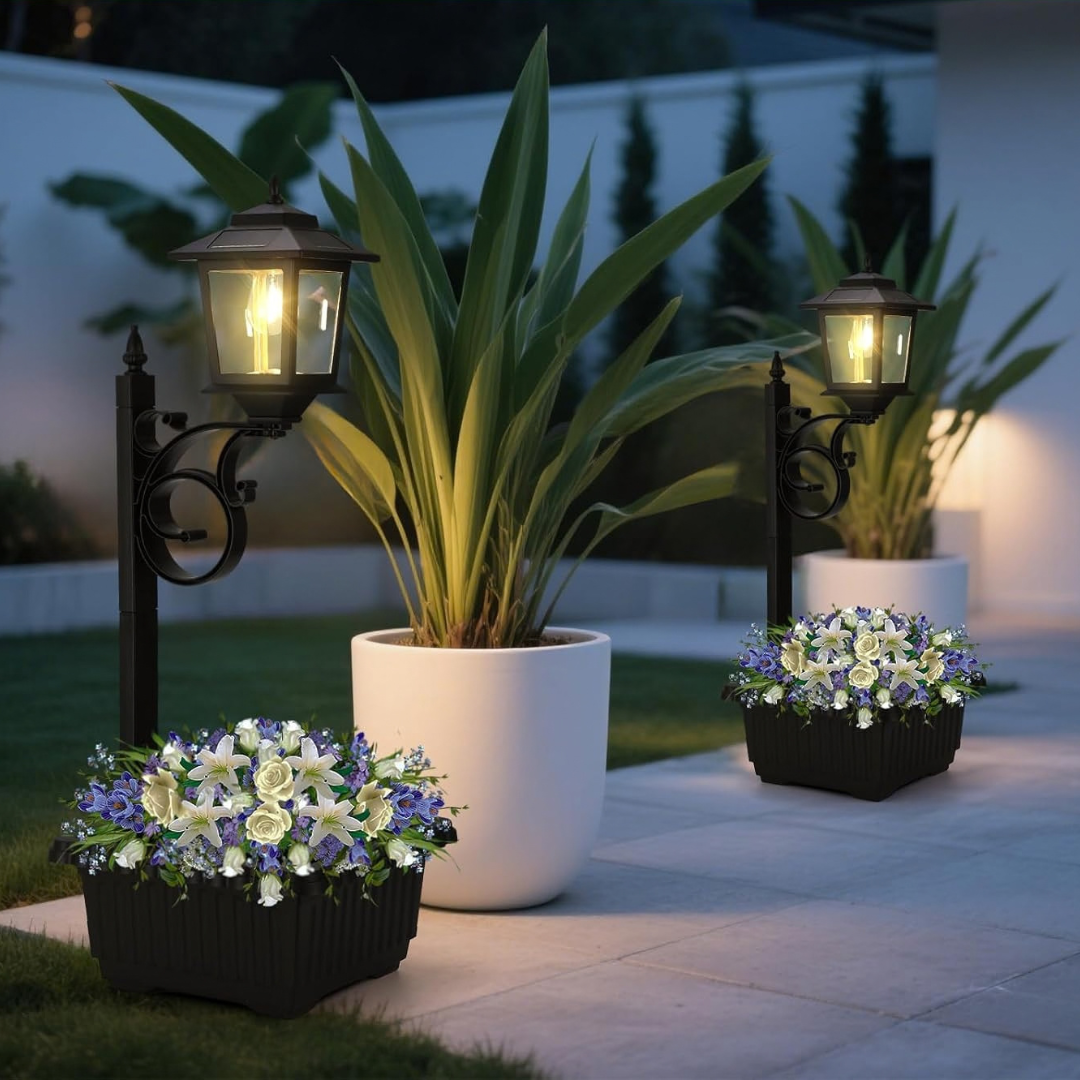 27-inch Two-In-One Solar Planter Lights