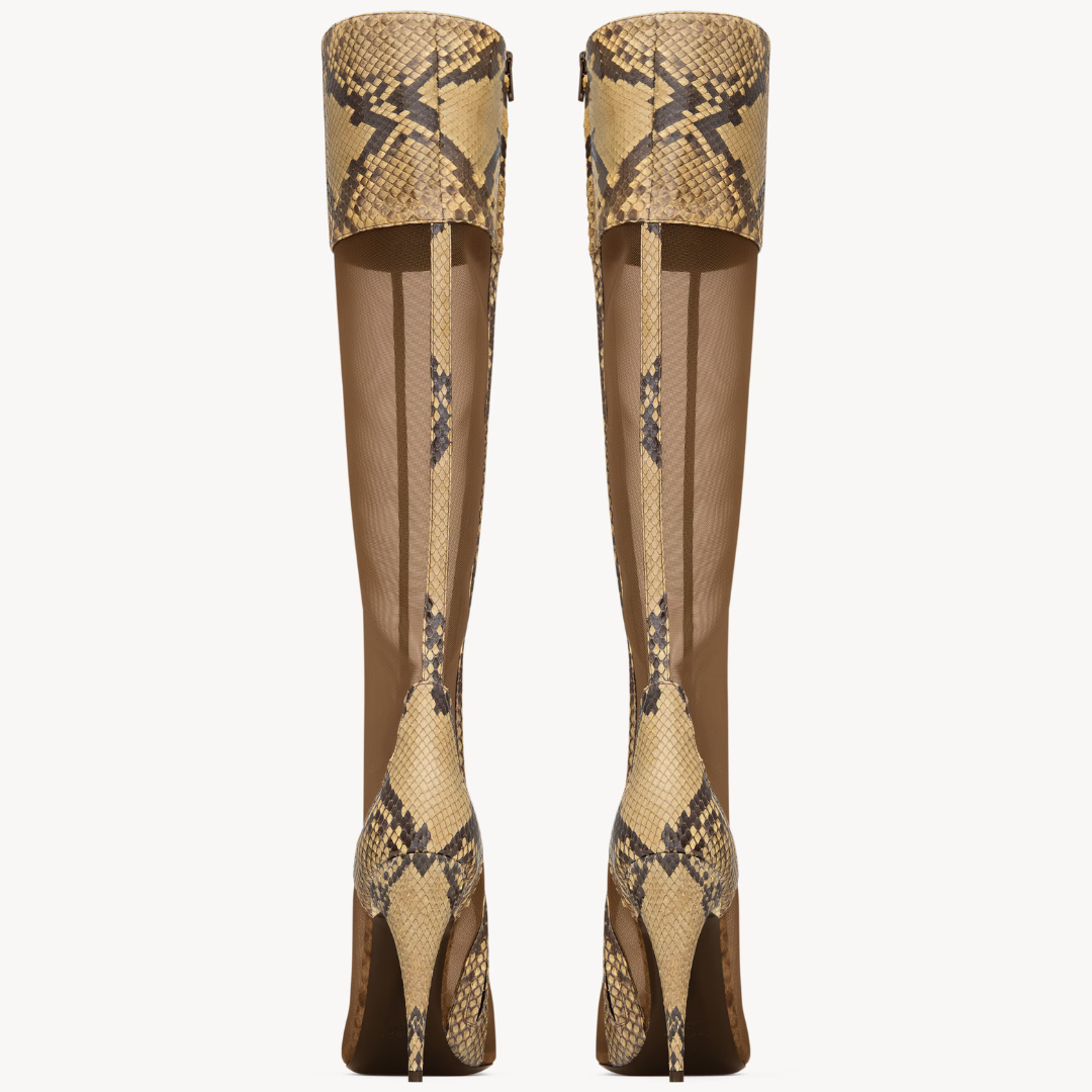 Serpentine Knee-High Boots