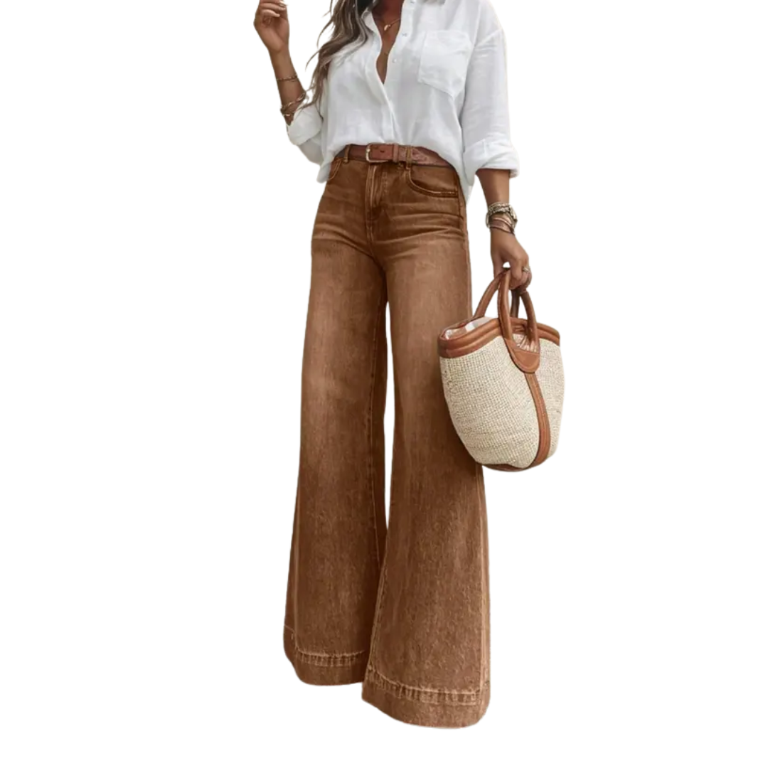 Women's Loose High-Waisted Slimming Effect Jeans