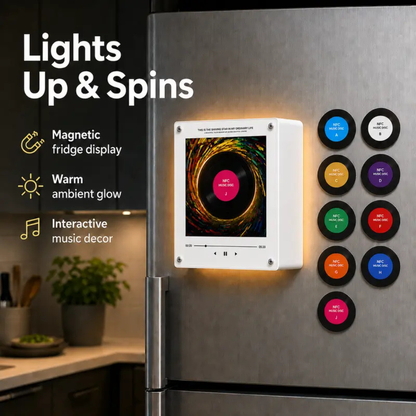 Custom Rotating NFC Music Box Fridge Magnet