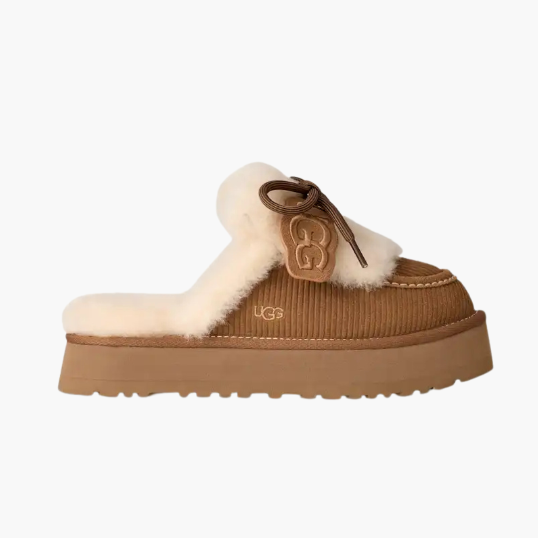 Women's Fluff-Laced Platform Clog