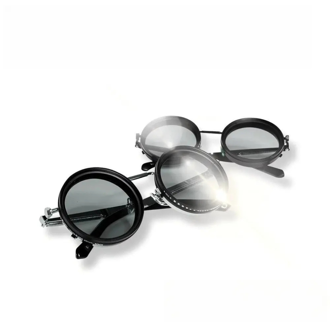 Polarized Retro Round Sunglasses for Men