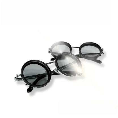 Polarized Retro Round Sunglasses for Men