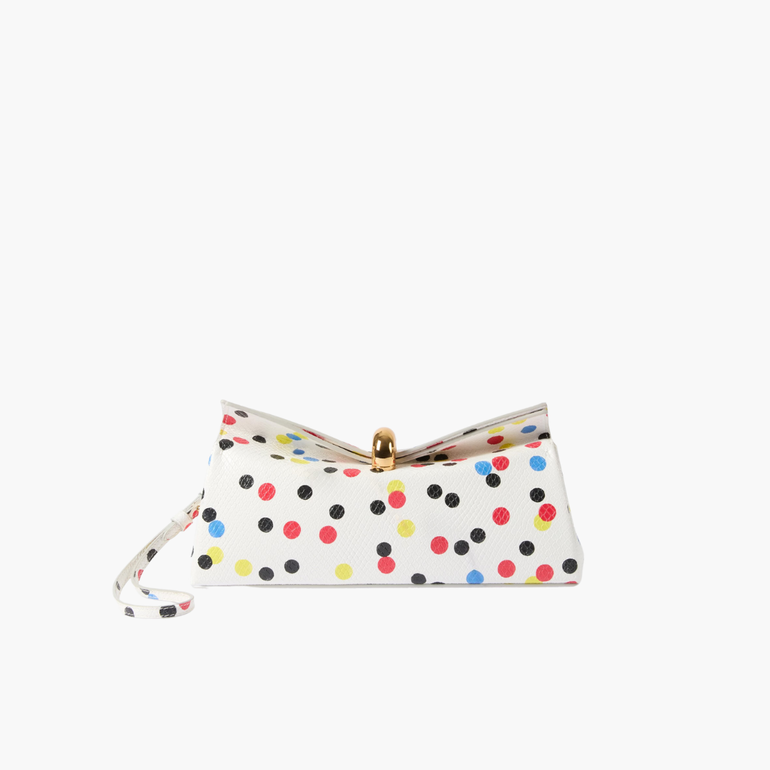 Structured Foldover Wristlet Clutch