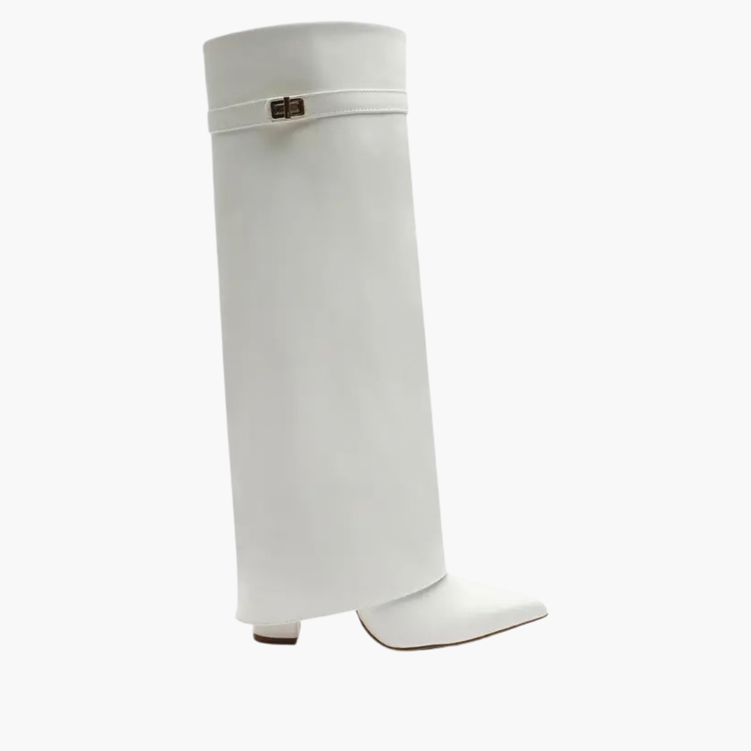 Women's Fold Over Pointed Toe Boots