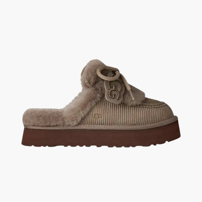 Women's Fluff-Laced Platform Clog