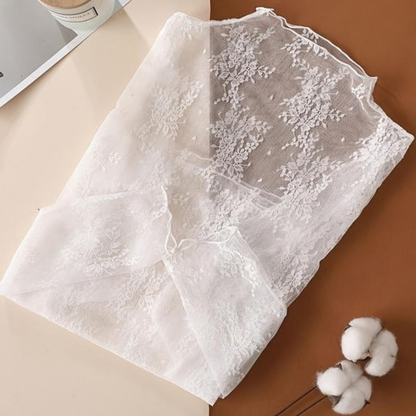 Women's 5-Pack Floral Lace Mesh Long-Sleeve Innerwear