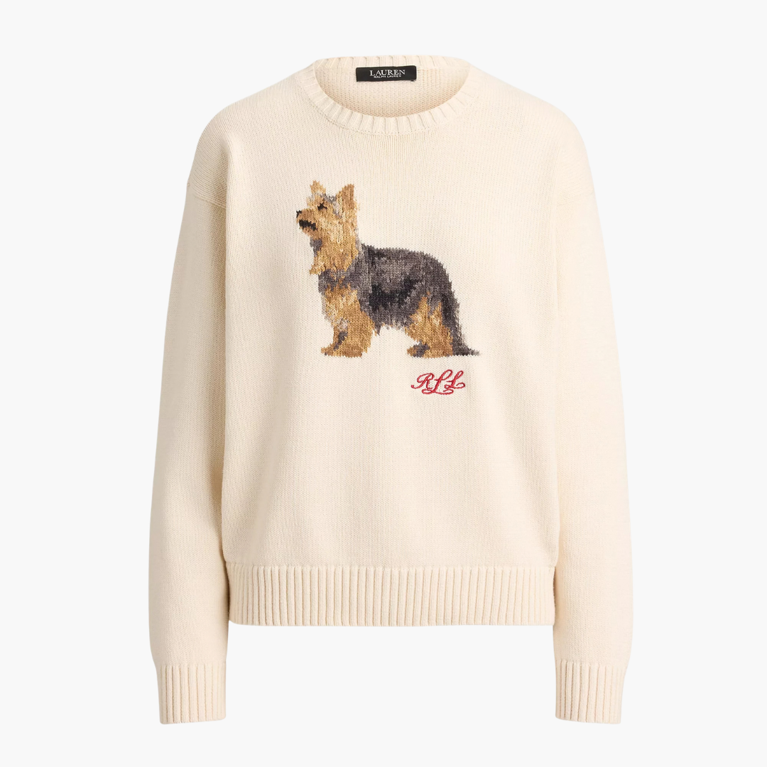 Women's Cotton Dog Sweater