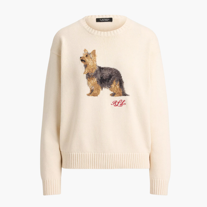 Women's Cotton Dog Sweater