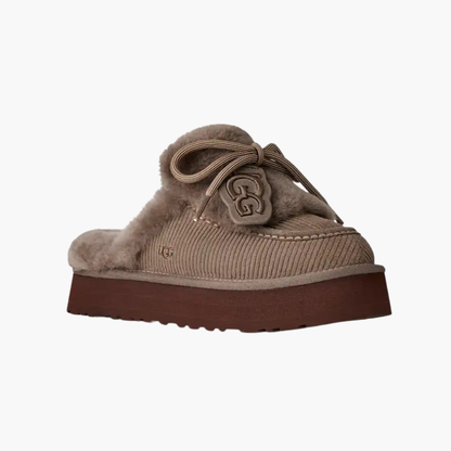 Women's Fluff-Laced Platform Clog