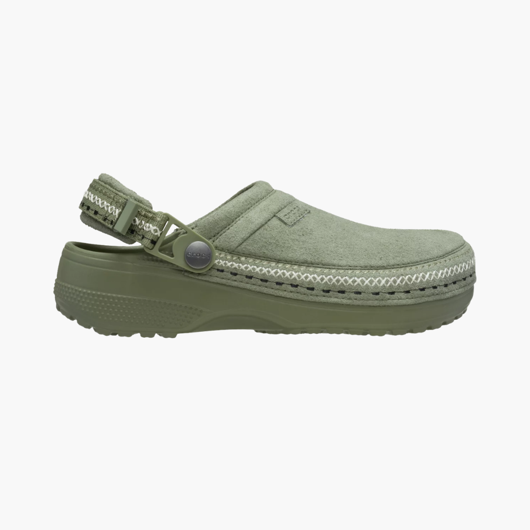 Classic Stitched Suede Clogs