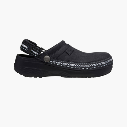Classic Stitched Suede Clogs