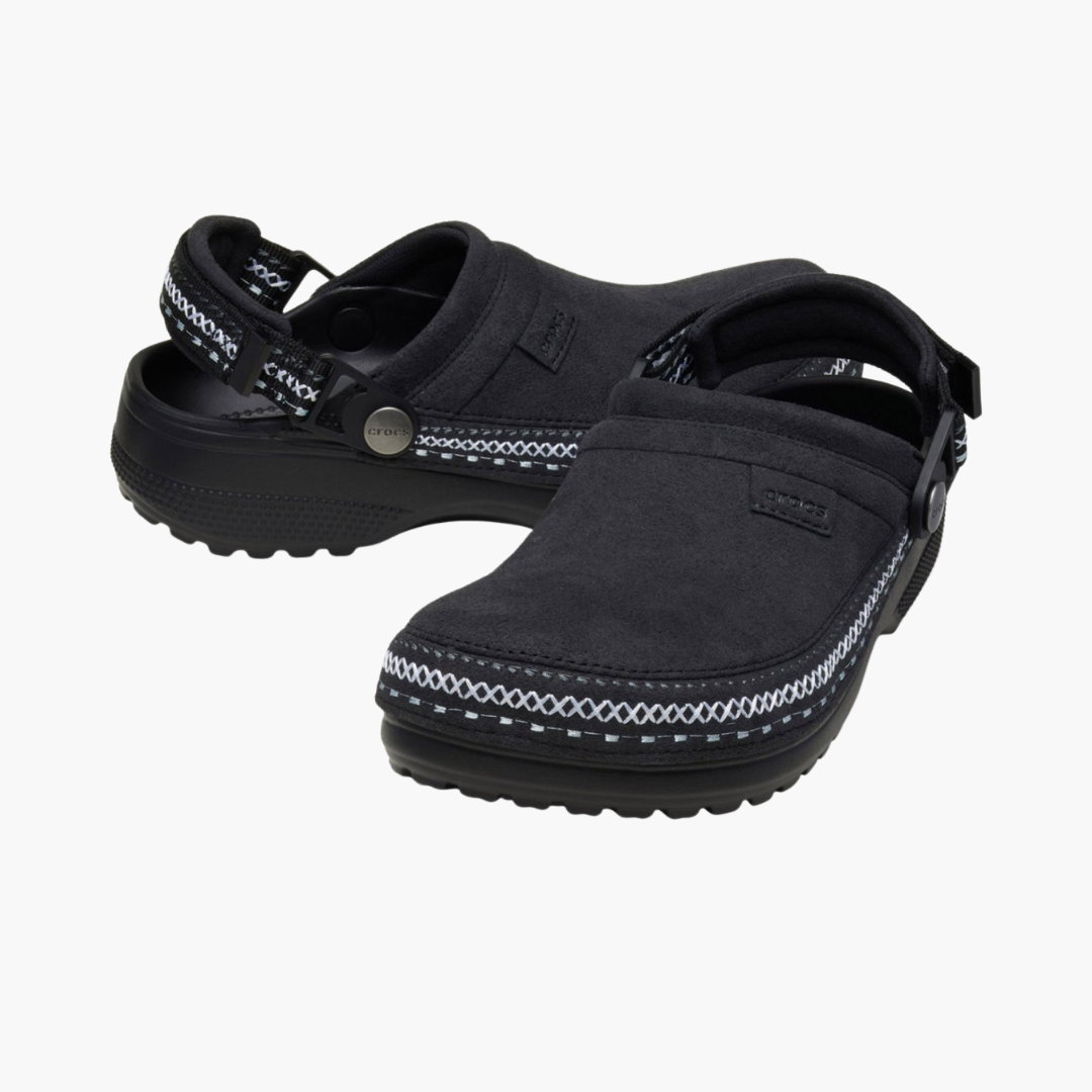 Classic Stitched Suede Clogs
